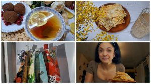 Пироженки типа тирамису и лепёшка из лаваша и сыра типа хачапури) Новинка для холодильника!