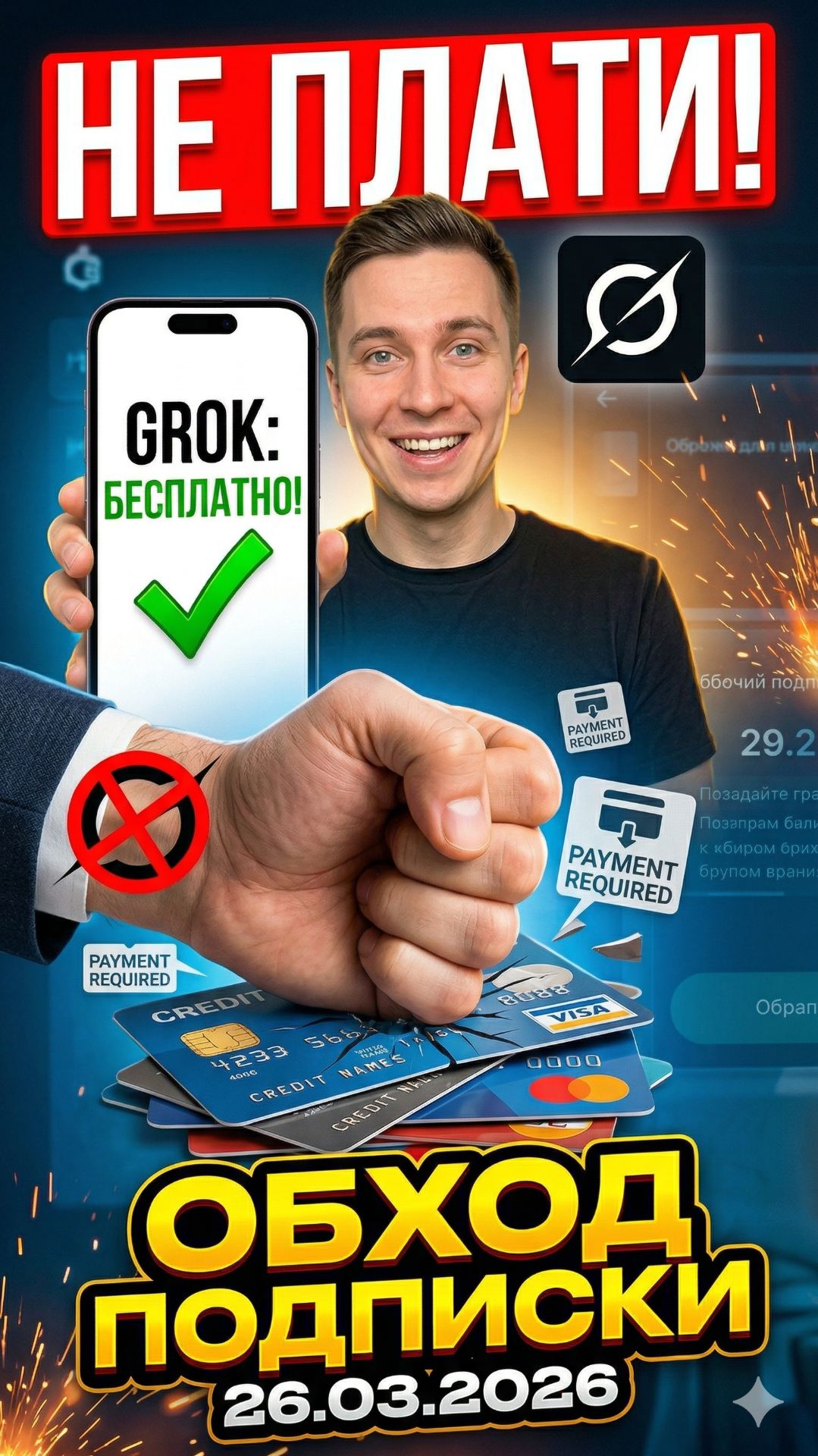 Обход платной подписки GROK за 1 минуту! 🤯 #shorts