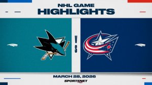 29.03.2026 | ОБЗОР МАТЧА | Коламбус Блю Джекетс - Сан-Хосе Шаркс | Highlights