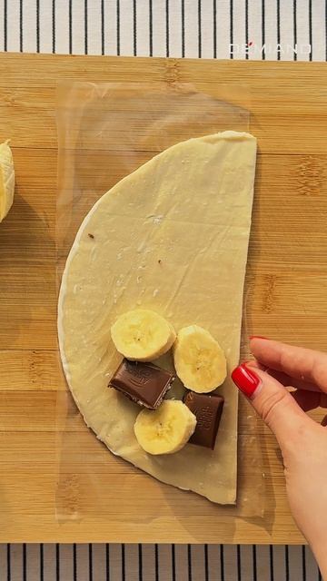 Шоколадно-банановый конвертик из ротти 🍫🍌