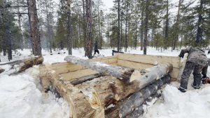ПРОДОЛЖЕНИЕ СТРОИТЕЛЬСТВА ИЗБЫ// ЗИМОВЬЕ ИЗ БРЕВЕН ПОЛОВИНОК// ВЫПУСК 31 ЧАСТЬ 2