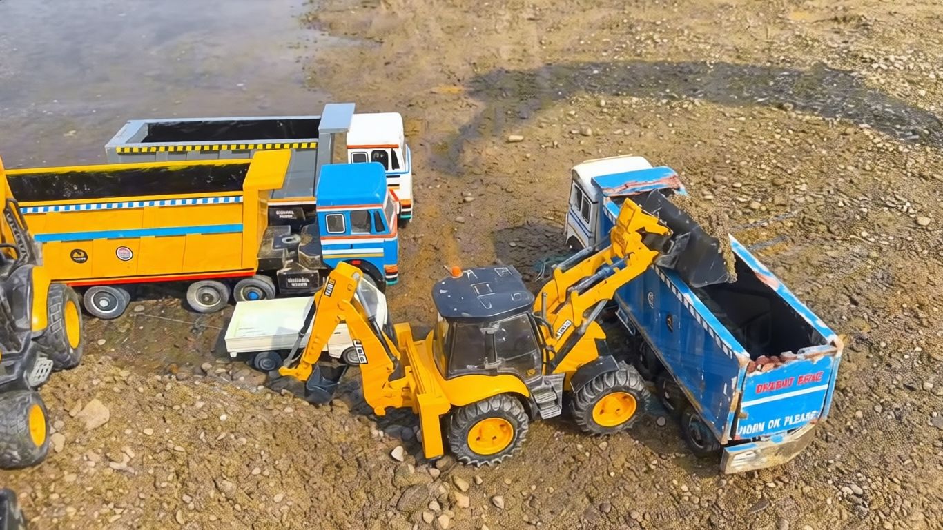 ТРАКТОР грузит САМОСВАЛ