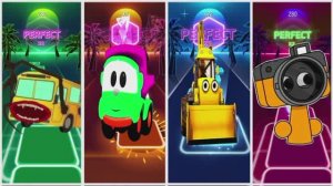 Батл Транспорта: Тайо, Томас, Автобус-Пожиратель и Молния Маккуин в Тайлс Хоп ЭДМ Раш