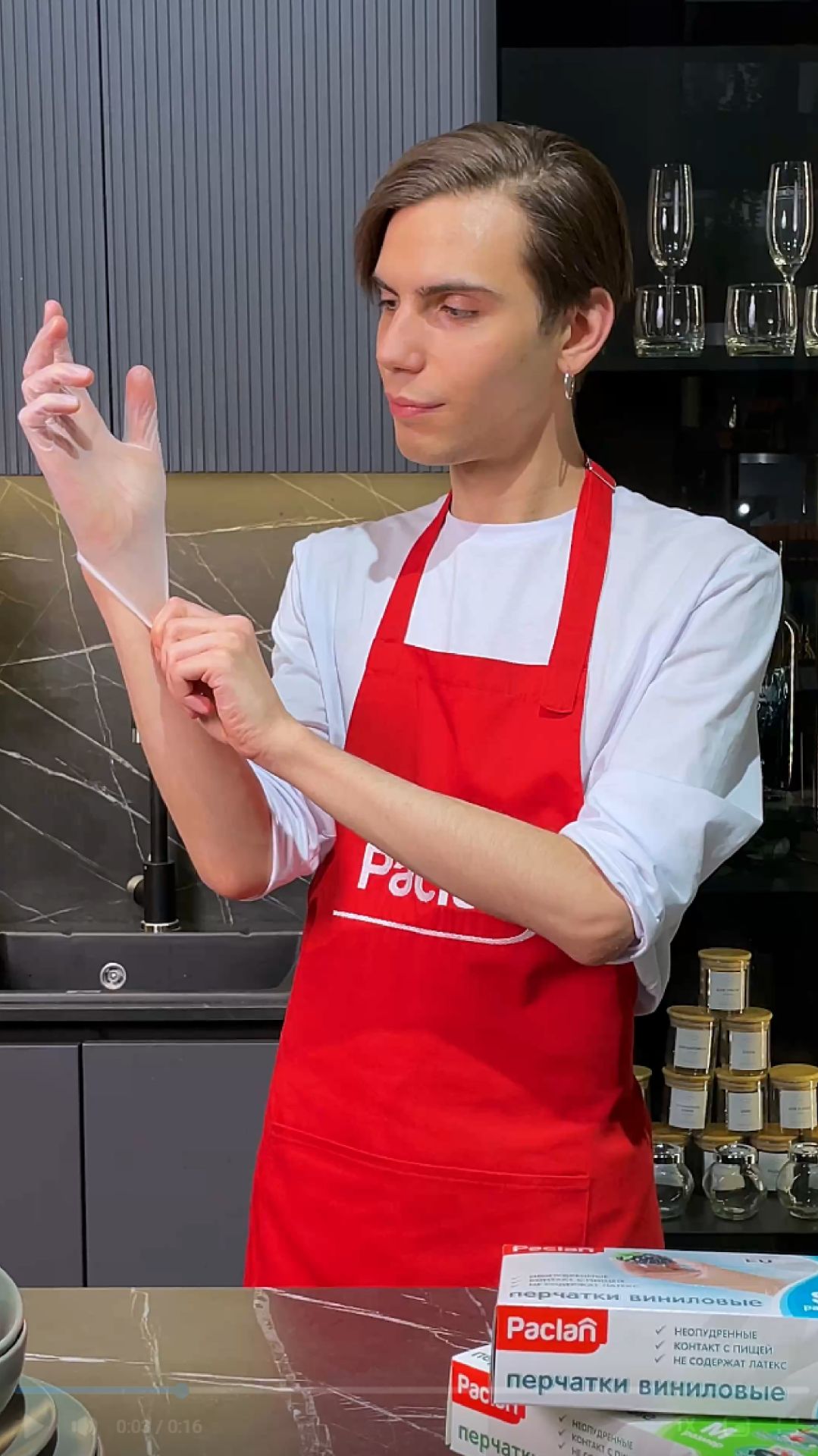 ПЕРЧАТКИ ВИНИЛОВЫЕ PACLAN, 100 ШТ.