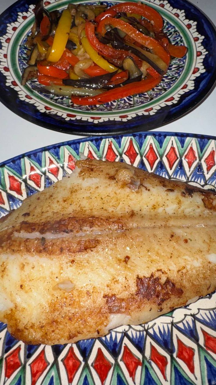 Рыбка и овощи. смотреть онлайн