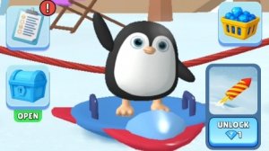 Sled Surfers. Пингвин на ледянке