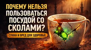 Почему пророк Мухаммад запрещал есть и пить из треснутой посуды