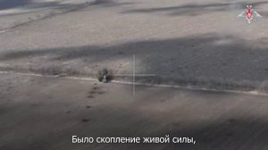 Боевая работа расчета самоходной гаубицы «Акация»