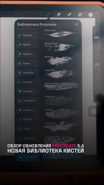 Разбор новых кистей Procreate