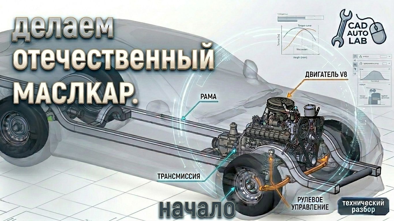 Делаем отечественный маслкар. Проектирование подвески. Начало.