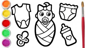 Мультик для детей -Рисование МЛАДЕНЦА для детей/Как нарисовать РЕБЕНКА