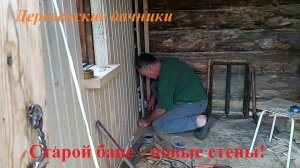 Баня хорошеет! Обшили стены вагонкой. Высадила томаты на улицу. Деревенские дачники.