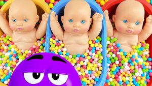 Мультики залипалки для малышей и детей. Смешиваем слайм ив ванночках. Смотреть онлайн для детей.