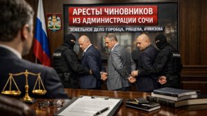 ❗️ АРЕСТЫ ЧИНОВНИКОВ ИЗ АДМИНИСТРАЦИИ СОЧИ. ЗЕМЕЛЬНОЕ ДЕЛО ГОРОБЦА, РЯБЦЕВА, АЧМИЗОВА
