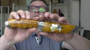 Эксклюзивный - рабочий нож "МЕДОВЫЙ".