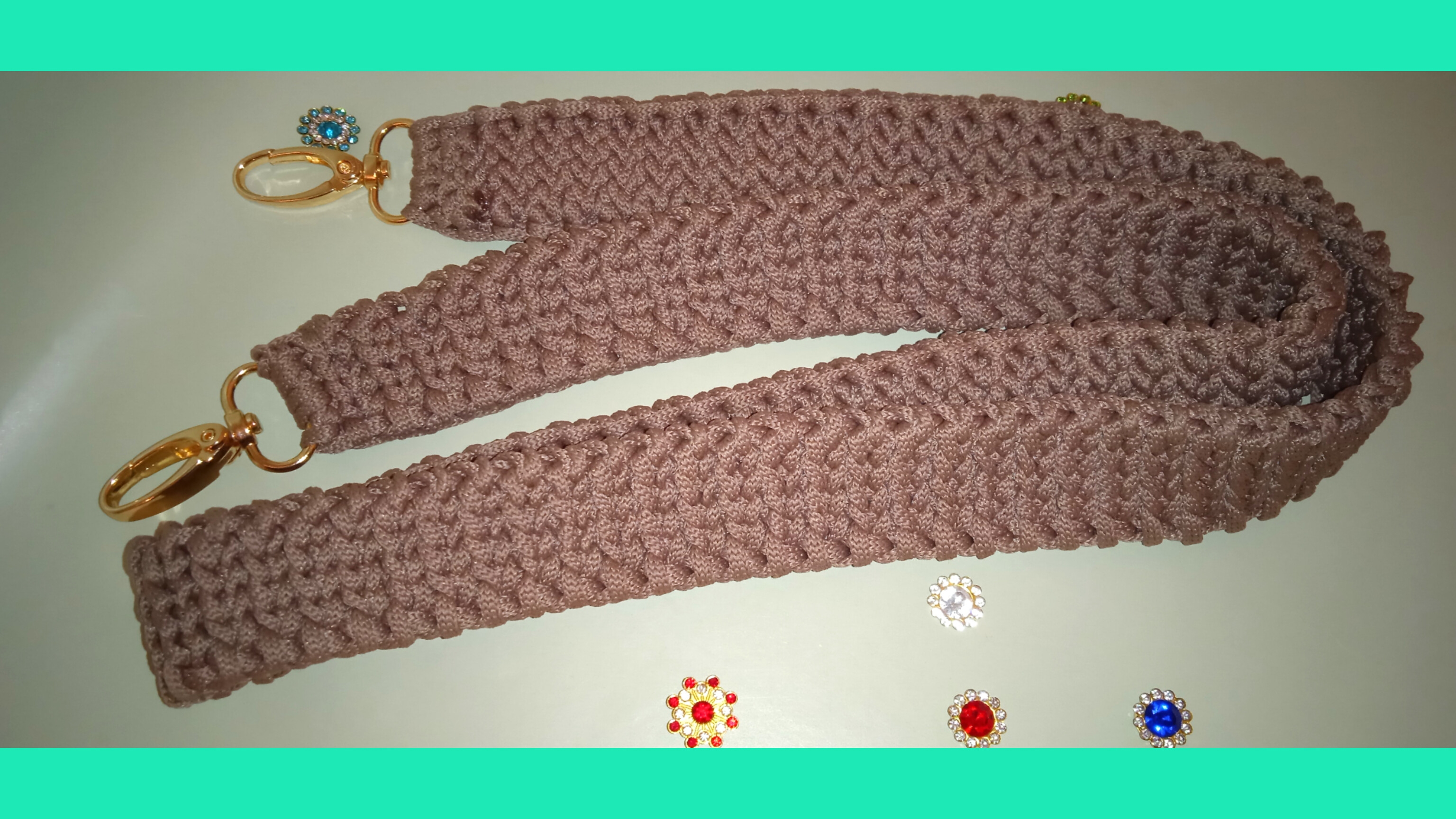 🌹Вязаный ремешок на сумку 🤗