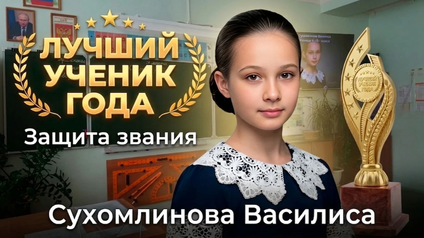 Защита звания УЧЕНИК ГОДА. Василиса Сухомлинова - ПОБЕДИТЕЛЬ!
