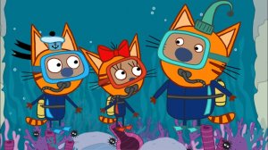 Три кота 🐱 Морское приключение! Дайвинг и весёлый мультфильм 🌊