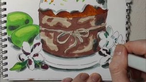 Как нарисовать пасху, яйца? Урок №62