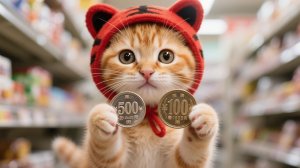 Скумбриевый хаос котёнка в тигровой шапочке — беспорядок, монетки и доброта бабушки из магазина