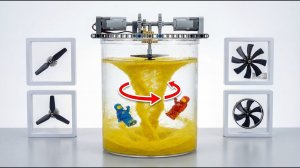 Эксперимент LEGO Propellers vs Sand Vortex под водой