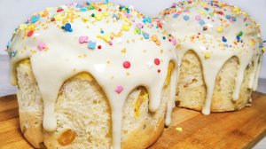 Бесподобный пасхальный кулич с изюмом
