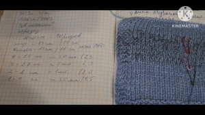 Третий вязовлог марта. Почти готовая работа. Вяжу образец из новой пряжи.