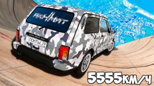 Спуск с горы без тормозов на чит тачках в ГТА 5! Эксперимент в GTA 5 Online