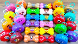 Мультики для детей. 🌈 Смешивание разноцветного слайма. Смотреть онлайн залипалки для малышей.