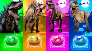 Coffin Dance Динозавры 381 уровень - Мультики про Динозавров | МУЛЬТФИЛЬМЫ ДИНОЗАВРЫ в Tiles Hop