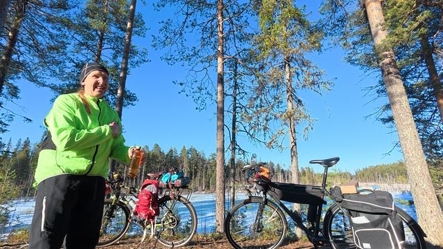 28-марта-2026 - Петрозаводск г.; Чуток катанули на велосипедах до "Лососиное озеро"