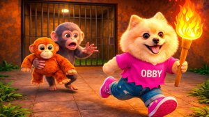 ТЮРЬМА ОБЕЗЬЯНКИ ПАНЧА В РОБЛОКС! ОДИНОКОЙ ОБЕЗЬЯНКЕ СТАЛО СКУЧНО И ОНА ПОЙМАЛА МЕНЯ в ОББИ!