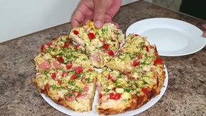 Простой рецепт вкусной пиццы из лаваша.