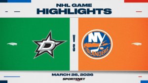 27.03.2026 | ОБЗОР МАТЧА | Нью-Йорк Айлендерс - Даллас Старз | Highlights