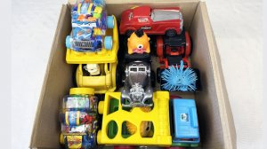 Мультики для детей про Машинки в коробке. Веселые спуски по горке. Мультики машинки для малышей