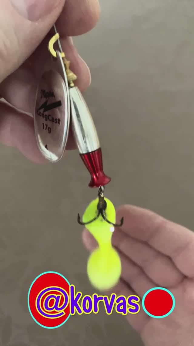 Супер снасть на щуку - блесна вертушка с силеконой приманкой