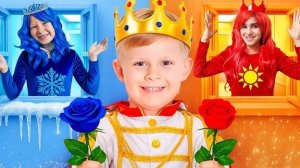Ледяная ❄️vs🔥Огненная Принцесса | Сборник историй для детей