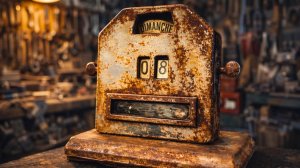 Реставрация старого ржавого французского вечного календаря