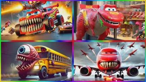 МАКВИН-ДИНОЗАВР против ОБЫЧНОГО МАКВИНА и МОНСТР-АВТОБУС против ИНФЕКТЕД СКАЙ!  КТО ПОБЕДИТ? МУЛЬТИК