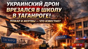 УКРАИНСКИЙ ДРОН ВРЕЗАЛСЯ В ШКОЛУ В ТАГАНРОГЕ! Пожар и жертвы — что известно
