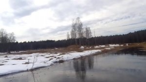 весенний разлив обкатываю новый мотор