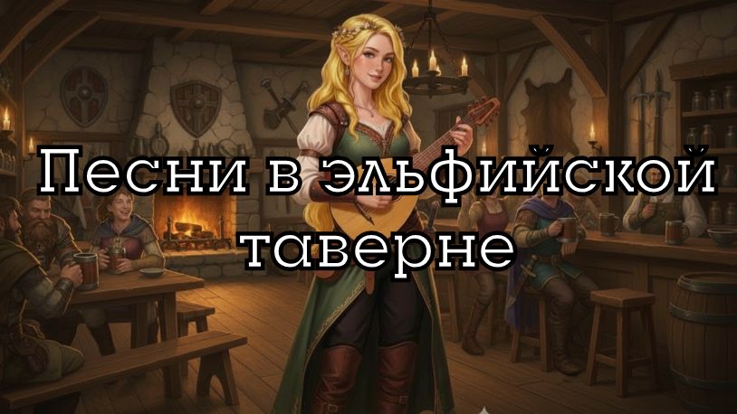 Эльфийская таверна  | Расслабляющая средневековая музыка, фэнтези таверна для D&D, НРИ и RPG