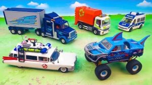 Привидение пугает детей! Охотники за привидениями. Полиция Мультики для детей про машинки