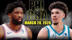 29.03.2026 | ОБЗОР МАТЧА | Шарлотт Хорнетс - Филадельфия Сиксерс | Highlights