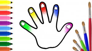 Мультик для детей-рисуем руку для детей/Как нарисовать РУКУ для детей