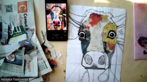 Буренка (коллаж)