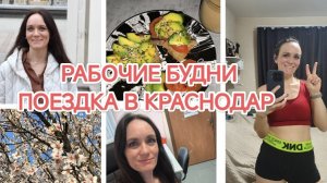 ВЛОГ/МОИ РАБОЧИЕ БУДНИ/ЗАКУПКИ ПРОДУКТОВ/ПОЕЗДКА В КРАСНОДАР