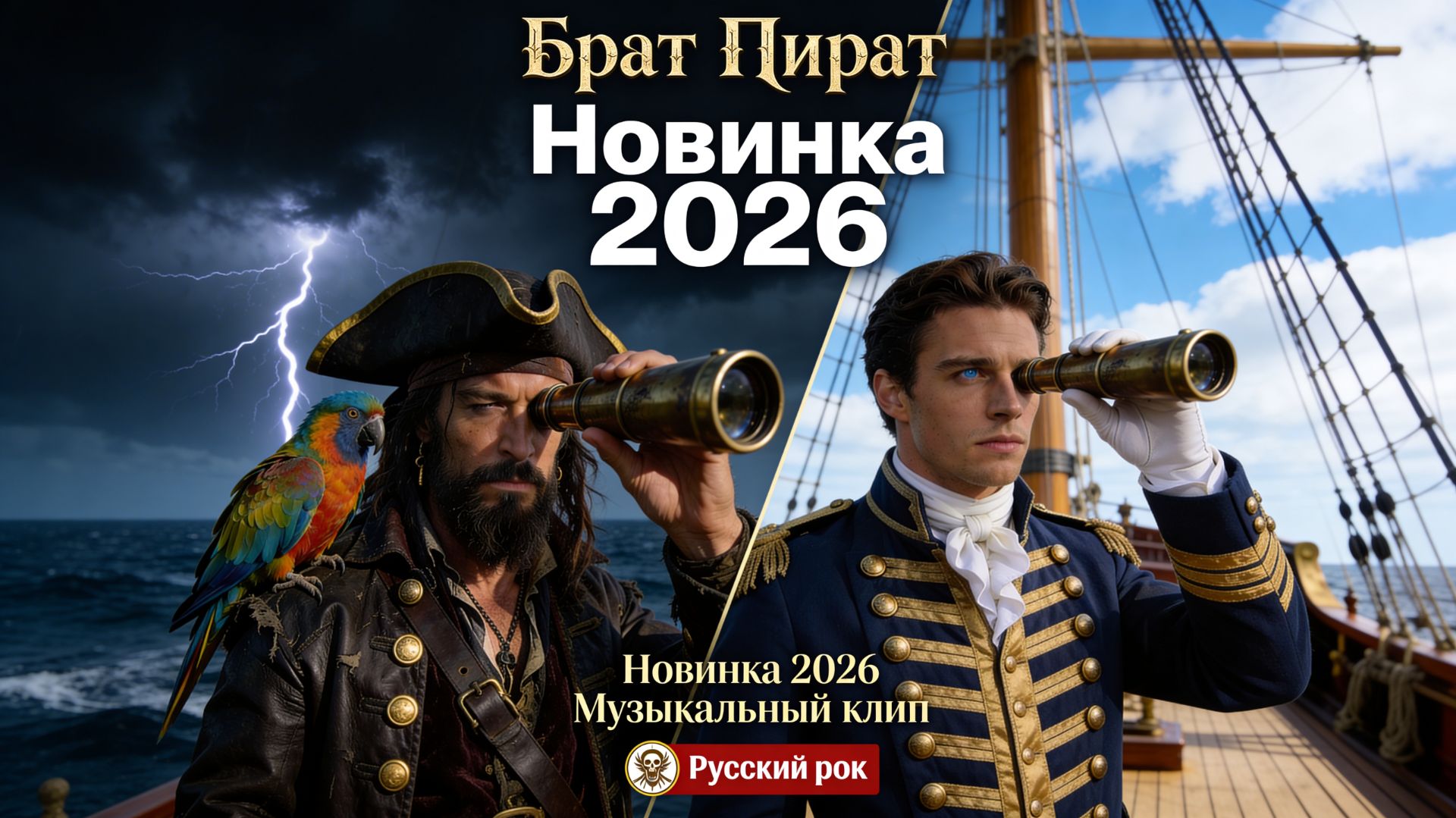Брат-пират (музыкальный клип, новинка 2026, рок)