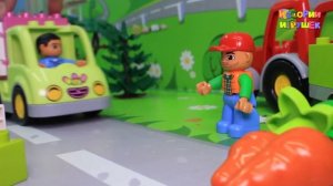 Видео для детей с игрушками - Кто первый! Новые развивающие мультфильмы про машинки 2021.