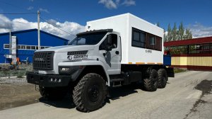 Обзор вахтового автобуса Урал Next 4320-72E5 с КМУ AMCO VEBA 808N